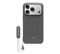 Beats Custodia Cavalletto per iPhone 17 Pro con MagSafe e Controllo fotocamera, cordino che funge da supporto integrato, finitura opaca, fodera in microfibra - Grigio granito