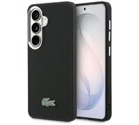 Custodia Lacoste Galaxy S26 Plus Petit Piqué Nero MagSafe Logo Metallico