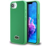 CUSTODIA Lacoste iPhone 16e Petit Piqué Verde MagSafe Logo Coccodrillo Hardcase