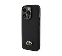 Custodia Lacoste LCHMP15LPVCK Iconic Petit Piqué, nero - iPhone 15 Pro