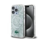 Custodia Lacoste LCHMP15LUREH Doppio strato ripetuto bianco - iPhone 15 Pro