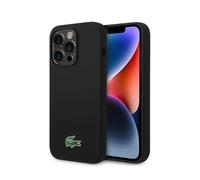 Custodia Lacoste Liquid Silicone Croc Logo MagSafe Black - iPhone 15 Pro Max