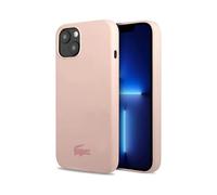 Custodia Lacoste Liquid Silicone Logo Lucido Rosa - iPhone 13