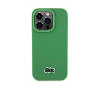 Custodia Lacoste per iPhone 15 Pro Max, Verde - Iconic Petit Piqué Woven Logo MagSafe