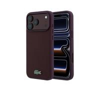 Custodia Lacoste Petit Piqué Bordeaux Compatibile MagSafe per iPhone 17 Pro/18 Pro