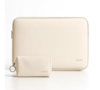 Custodia Laptop 13-14 Pollici Impermeabile, Custodia PC Ultra Sottile con Tasca Accessori, Compatibile con MacBook Air/Pro 13-14", HP, Dell, ASUS, Lenovo, Borsa Protezione in PVC & Interno in Velluto