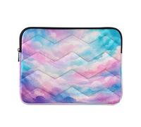 Custodia leggera per computer portatile rosa nuvola acquerello per lavoro e | Puffy - Custodia per computer portatile per impiegati durante i viaggi d'affari, taglia M