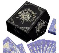 Custodia leggera per tarocchi, organizer con coperchio magnetico per | Custodia per carte da gioco progettata per viaggi all'aperto, feste, famiglia, meditazione, divinazione, giochi oracolo