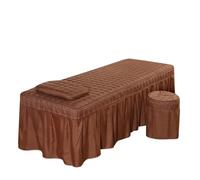 Custodia Lettino Massaggio Portatile 1 pz Copriletto for Spa e Massaggi Club SOLO Copriletto for Salone di Bellezza e Massaggi Copriletto SPA con Foro(Brown,190x80 cover only)