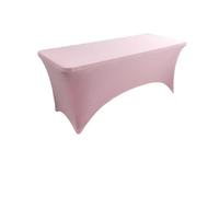 Custodia Lettino Massaggio Portatile 6FT 8FT Tovaglia elasticizzata in spandex for matrimoni, hotel, compleanno, tovaglia for tavolo pieghevole da cocktail da 4 piedi, 5 piedi, 6 piedi, 8 piedi(Pink,6