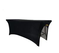 Custodia Lettino Massaggio Portatile Copriletto for ciglia Lenzuola di bellezza Tavolo elastico Estensione estensibile Lenzuolo for salone cosmetico professionale con foro(Black-Put Your Legs)