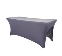 Custodia Lettino Massaggio Portatile Copriletto for ciglia Lenzuola di bellezza Tavolo elastico Estensione estensibile Lenzuolo for salone cosmetico professionale con foro(Gray-Put Your Legs)