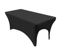 Custodia Lettino Massaggio Portatile Copriletto Lenzuolo elastico estensibile for extension ciglia Massaggio Salon Buffet Panno Compleanno(Black)