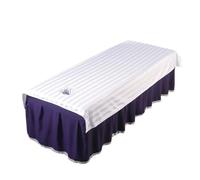 Custodia Lettino Massaggio Portatile Lenzuola for letto di bellezza, copriletto for spa e massaggi, lenzuola con/senza fori(Color 6,75x190 with hole)