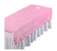 Custodia Lettino Massaggio Portatile Lenzuola in velluto for salone di bellezza, copriletto for lettino da massaggio SPA, copriletto morbido for salone con/senza foro(Pink,80x200cm no hole)