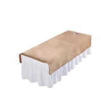 Custodia Lettino Massaggio Portatile Lenzuola in velluto for salone di bellezza, copriletto for lettino da massaggio SPA, morbido for con/senza foro(Purple,80x200cm no hole)