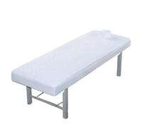 Custodia Lettino Massaggio Portatile Lenzuolo con angoli trapuntato for salone di bellezza e addensato, copriletto spa for massaggi delicato sulla pelle, foro for il respiro(WHITE,190x75)