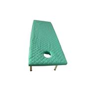Custodia Lettino Massaggio Portatile Lenzuolo con angoli trapuntato for salone di bellezza e addensato, copriletto spa for massaggi delicato sulla pelle, foro for il respiro(Light green,190x75)