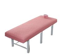 Custodia Lettino Massaggio Portatile Lenzuolo con angoli trapuntato for salone di bellezza e addensato, copriletto spa for massaggi delicato sulla pelle, foro for il respiro(Dousha,190x75)