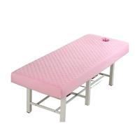 Custodia Lettino Massaggio Portatile Lenzuolo coprimaterasso completo for lettino da massaggio for salone di bellezza, spesso e trapuntato, con foro(Color 8,70x190cm)