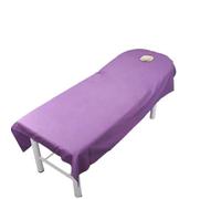 Custodia Lettino Massaggio Portatile Set da tavolo comfort for massaggio in microfibra, salone di bellezza, copriletto SPA, divano, biancheria letto morbida for la casa(PURPLE)