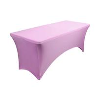 Custodia Lettino Massaggio Portatile Tovaglie in spandex di colore solido for banchetto di nozze dell'hotel Copritavolo in tessuto elastico da 4FT for la raccolta degli ospiti del banchetto Resistente