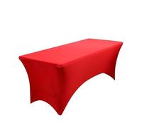 Custodia Lettino Massaggio Portatile Tovaglie in spandex di colore solido for banchetto di nozze dell'hotel Copritavolo in tessuto elastico da 4FT for la raccolta degli ospiti del banchetto Resistente