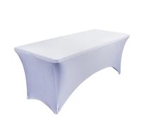 Custodia Lettino Massaggio Portatile Tovaglie in spandex di colore solido for banchetto di nozze dell'hotel Copritavolo in tessuto elastico da 4FT for la raccolta degli ospiti del banchetto Resistente