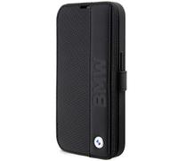 Custodia Libreria IPHONE 14 Pro BMW Vera Pelle Nero Può Essere Posizionato