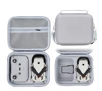 Custodia Lito 1/Lito X1, borsa da trasporto portatile da viaggio per DJI Lito RC-N3 accessori combinati a due batterie con guscio rigido antiurto custodia protettiva per drone con tracolla, grigio