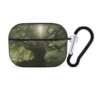 Custodia Looking for Trees AirPods Pro 2, custodia protettiva rigida antiurto per uomo e donna, compatibile con AirPod Pro custodia di 2a/1a generazione con portachiavi - Nero