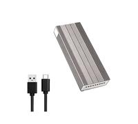 Custodia M2 SSD NVMe& Adattatore di Involucro SSD A Doppio Protocollo 10Gbps USB 3.2 Gen2 Involucro Esterno USB C per PC A