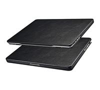 Custodia MacBook Air 15 2025 2024 2023 M4 M3 M2 A3241 A3114 A2941 Case, ICARER Premium Leather Ultra Protettiva Leggera Sottile Custodia Protettiva Antiurto Cover per Apple Macbook Air 15 - Nero