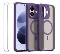 Custodia magnetica + 2 vetri protettivi per Xiaomi Redmi Note 17 5G / 4G | Set completo compatibile con MagSafe, protezione esatta della fotocamera, retro opaco, telaio in TPU
