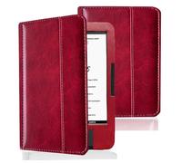 Custodia magnetica in PU per Onyx Boox Bering 5/4/3/2/1 e-reader - Custodia protettiva (Bordeaux)