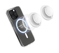 Custodia magnetica in silicone con ventosa per iPhone 16 15 14 13 12, custodia sicura per tutti i telefoni, supporto a mani libere a lunga durata, per specchio, bagno, palestra, video TikTok, selfie