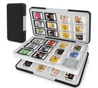 Custodia magnetica per carte da gioco per Nintendo Switch 3DS NDS Lite, porta memoria portatile nera con 48 slot per schede di gioco per un facile trasporto