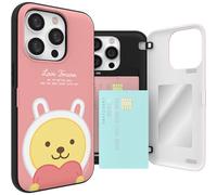 Custodia magnetica per carte Kakao Friends Sweet Little Heart per iPhone 13...