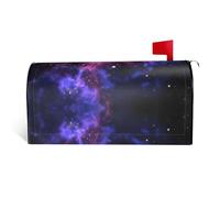 Custodia magnetica per cassetta postale, con stampa di galassia, stelle e spazio, resistente ed elegante, impermeabile, facile da installare per tutte le stagioni