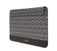 Custodia per laptop Guess GCube Stripes da 16 pollici, nera.