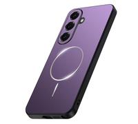 Custodia magnetica per Samsung Galaxy A36, compatibile con Mag-Safe Magnet Wireless, sottile e maneggevole, in TPU, resistente opaco PC Hard Shell protezione fotocamera antiurto (viola)
