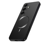 Custodia magnetica per Samsung Galaxy S24 FE Custodia, compatibile con Mag-Safe Magnet Wireless, sottile e maneggevole, in TPU, resistente opaco PC Hard Shell protezione fotocamera antiurto (nero)
