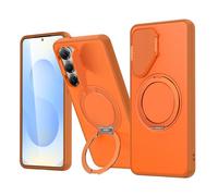 Custodia Magnetica Per Samsung Galaxy S26/S26 Plus/S26 Ultra, Con Supporto Girevole A 360°, Copertura Scorrevole Per Fotocamera - Custodia Business,S26 Plus,Orange