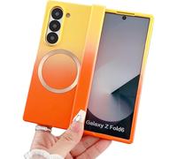 Custodia magnetica per Samsung Galaxy Z Flip4 Giallo Arancione