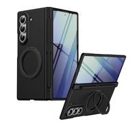 Custodia magnetica per Samsung Galaxy Z Fold 5 con supporto, con penna stilo + penna stilo di ricambio compatibile con MagSafe, Cover per Samsung Z Fold5