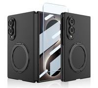 Custodia magnetica per Samsung Galaxy Z Fold 8, con supporto invisibile e protezione per lo schermo anteriore, compatibile con ricarica wireless, sottile, antiurto, per Samsung Z Fold 8 (nero)