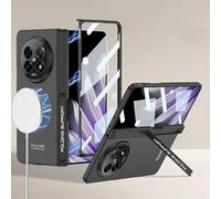 Custodia magnetica pieghevole per Oppo Find N5, custodia all-inclusive con staffa, guscio tntegrated e membrana (nero, per Find N5)