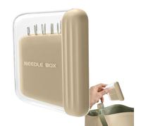 Custodia magnetica porta aghi da cucito con forte magnete e coperchio trasparente, scatola portatile per spille, aghi e piccoli oggetti artigianali, ideale per cucito, trapuntatura, lavoro a maglia