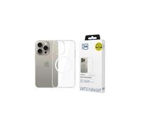 Custodia magnetica trasparente 3mk per Apple iPhone 15 Pro Max.