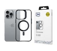 Custodia MagSafe 3MK Armor per iPhone 16 Pro Max, colore nero.